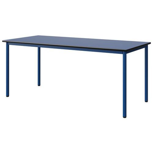 Table Malibu 180x80 T6 4p Stra Bleu U525/noir Bleu 5005