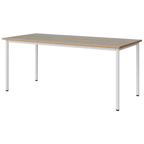 Table Malibu 180x80 T6 4p Stra Alaisé Chêne 1146/blc 9016