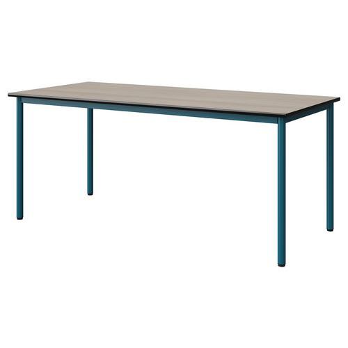 Table Malibu 180x80 T6 4p Stra Antib Acacia/noir Bleu 5025