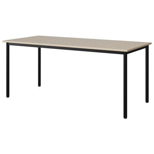 Table Malibu 180x80 T6 4p St Isos Beige 1460/beige Noir 9005
