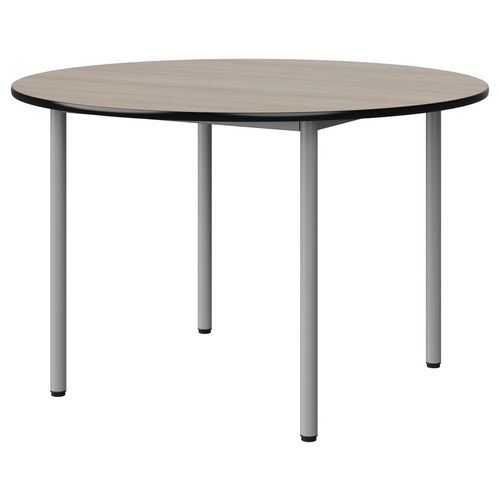 Table Malibu Ã˜ 120 T6 4p Stra Acacia/noir Gris 9006