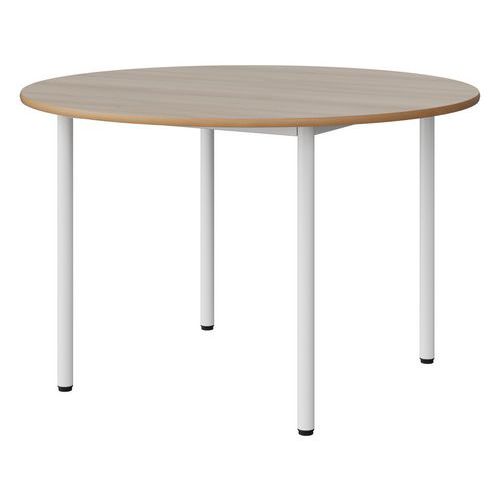 Table Malibu Ã˜ 120 T6 4p Stra Alaisé Acacia/blc 9016