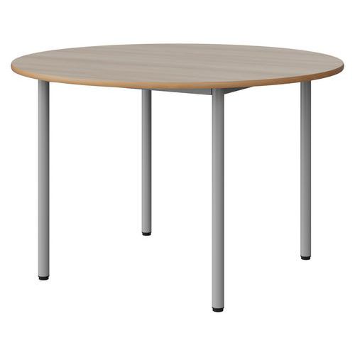 Table Malibu Ã˜ 120 T6 4p Stra Alaisé Acacia/gris 9006