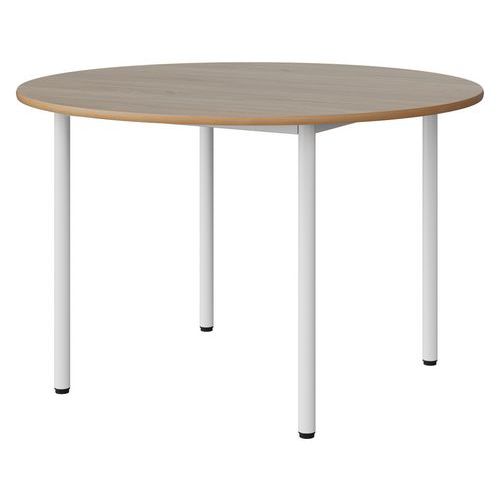 Table Malibu Ã˜ 120 T6 4p Stra Alaisé Chêne 1146/blc 9016