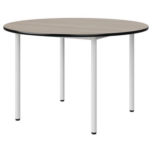 Table Malibu Ã˜ 120 T6 4p Stra Antib Acacia/noir Blc 9016