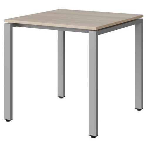 Table Malibu 80x80 T6 Soudé Str Abs Acacia/gris 9006