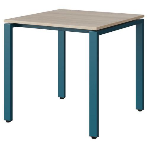 Table Malibu 80x80 T6 Soudé Str Abs Acacia/bleu 5025