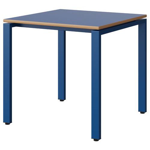 Table Malibu 80x80 T6 Soudé Str Alai Bleu U525/bleu 5005