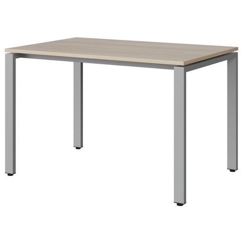 Table Malibu 120x80 T6 Soudé Str Abs Acacia/gris 9006