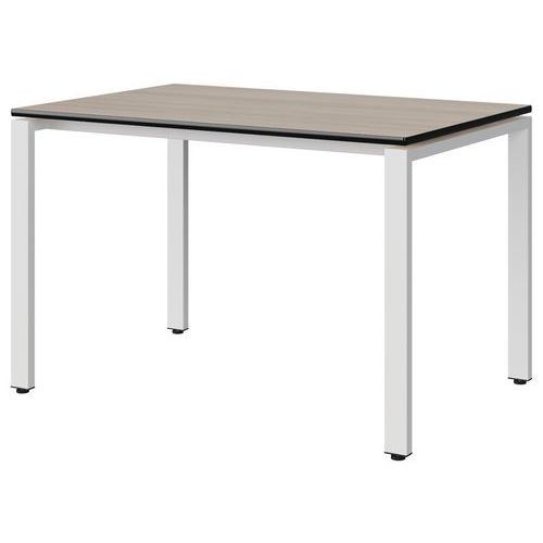 Table Malibu 120x80 T6 Soudé Str Acacia/noir Blc 9016