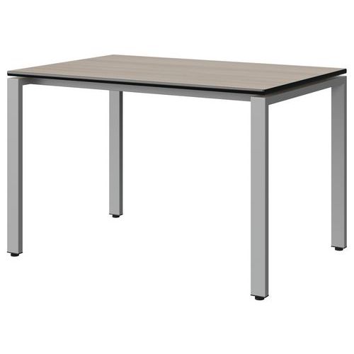Table Malibu 120x80 T6 Soudé Str Acacia/noir Gris 9006