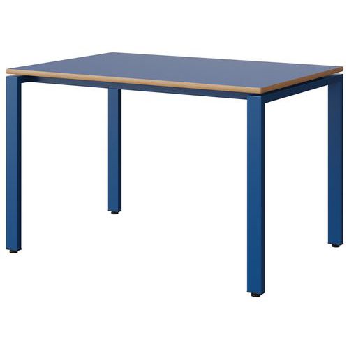 Table Malibu 120x80 T6 Soudé Stra Alaisé Bleu U525/bleu 5005