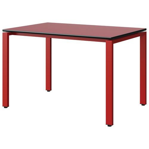 Table Malibu 120x80 T6 Soudé St Antib Rou U321/no Rouge 3020