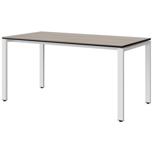 Table Malibu 160x80 T6 Soudé Stra Acacia/noir Blc 9016