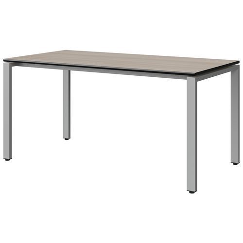Table Malibu 160x80 T6 Soudé Stra Acacia/noir Gris 9006