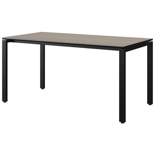 Table Malibu 160x80 T6 Soudé St Chêne 1146/noir Noir 9005