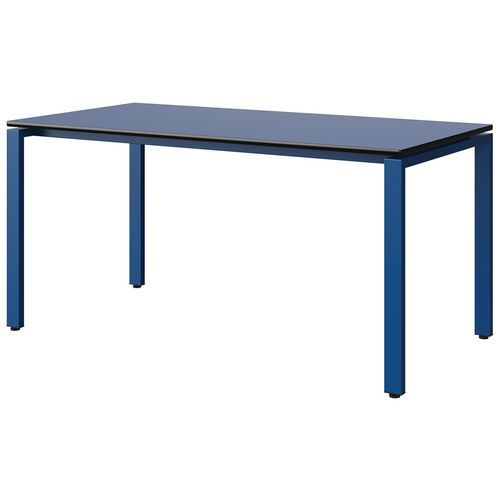 Table Malibu 160x80 T6 Soudé Stra Bleu U525/noir Bleu 5005
