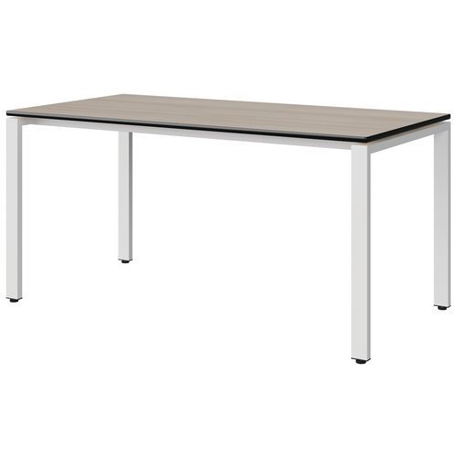 Table Malibu 160x80 T6 Soudé St Antib Acacia/noir Blc 9016