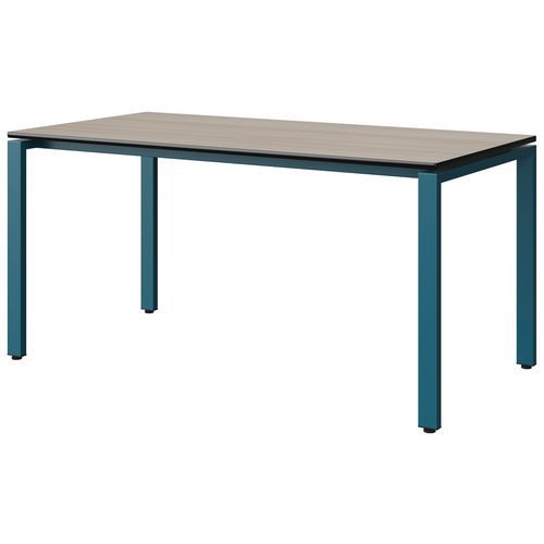 Table Malibu 160x80 T6 Soudé St Antib Acacia/noir Bleu 5025