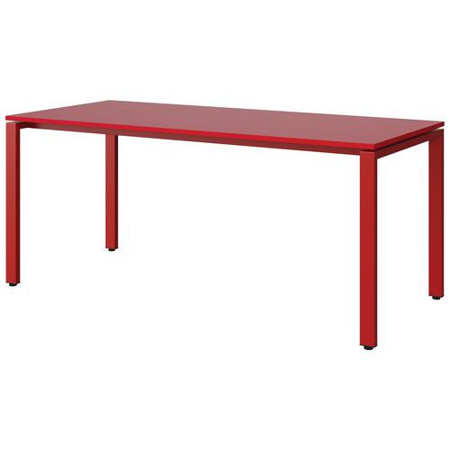Table Malibu 180x80 T6 Soudé Stra Abs Rouge U321/rouge 3020