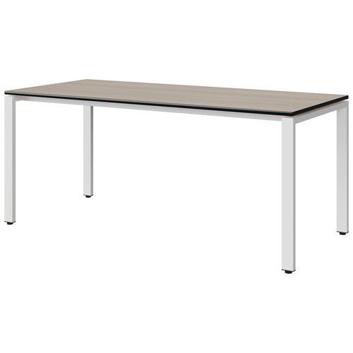 Table Malibu 180x80 T6 Soudé Stra Acacia/noir Blc 9016