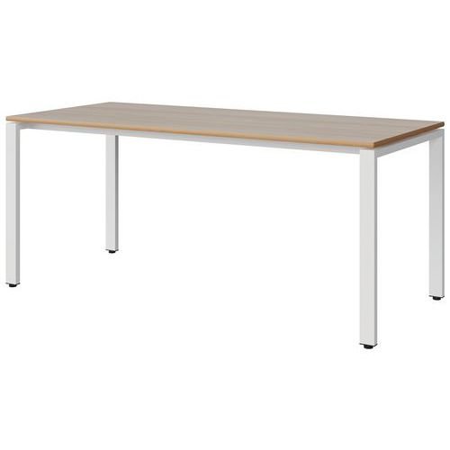 Table Malibu 180x80 T6 Soudé Stra Alaisé Acacia/blc 9016