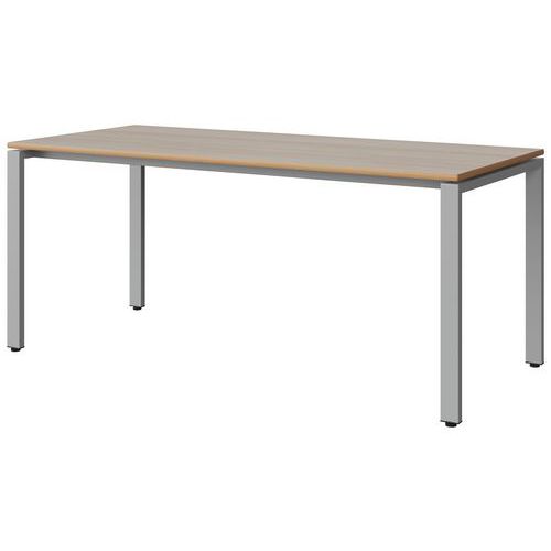 Table Malibu 180x80 T6 Soudé Stra Alaisé Acacia/gris 9006