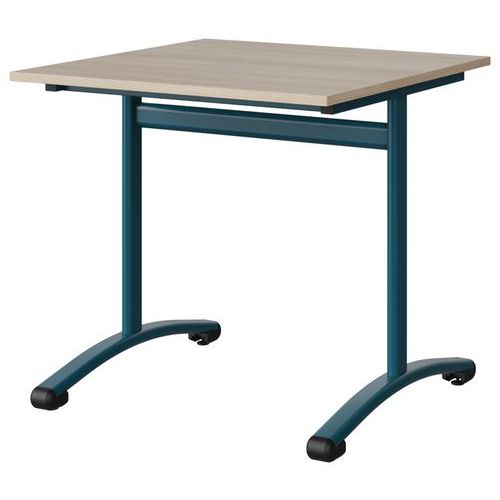Table Malibu 80x80 T6 Dl Stra Abs Acacia/bleu 5025