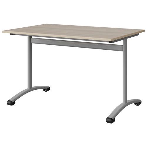 Table Malibu 120x80 T6 Dl Stra Abs Acacia/gris 9006