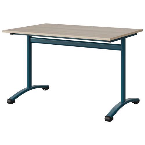 Table Malibu 120x80 T6 Dl Stra Abs Acacia/bleu 5025