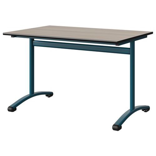 Table Malibu 120x80 T6 Dl Stra Acacia/noir Bleu 5025