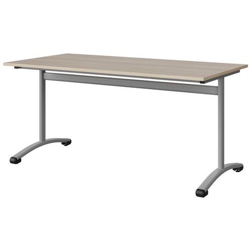 Table Malibu 160x80 T6 Dl Stra Abs Acacia/gris 9006