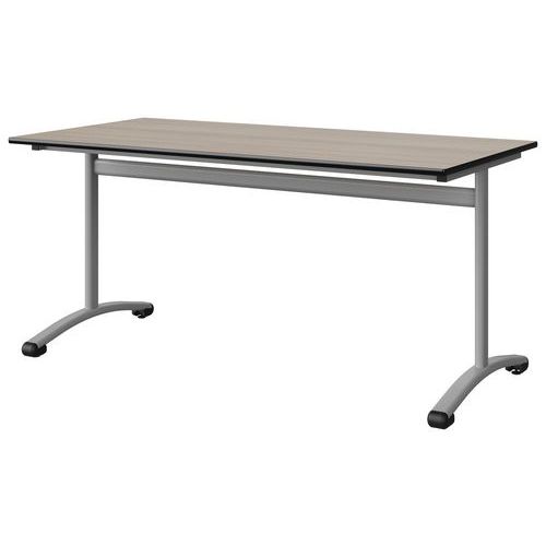 Table Malibu 160x80 T6 Dl Stra Acacia/noir Gris 9006