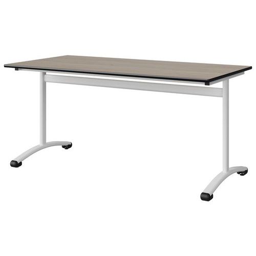Table Malibu 160x80 T6 Dl Stra Chêne 1146/noir Blc 9016