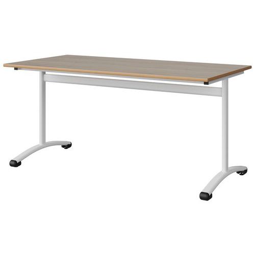 Table Malibu 160x80 T6 Dl Stra Alaisé Chêne 1146/blc 9016