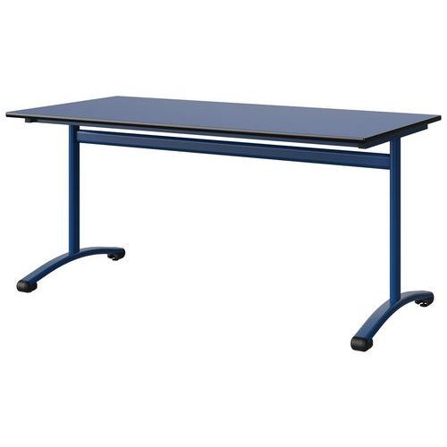 Table Malibu 160x80 T6 Dl Str Antib Bleu U525/noir Bleu 5005