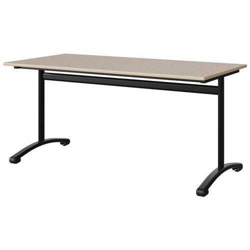 Table Malibu 160x80 T6 Dl St Isoson Bei 1460/beige Noir 9005