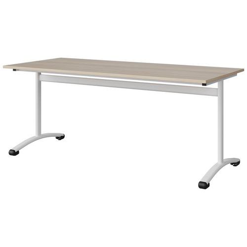 Table Malibu 180x80 T6 Dl Stra Abs Acacia/blc 9016