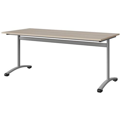 Table Malibu 180x80 T6 Dl Stra Abs Acacia/gris 9006