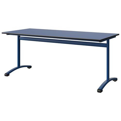 Table Malibu 180x80 T6 Dl Stra Bleu U525/noir Bleu 5005