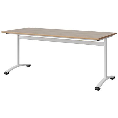 Table Malibu 180x80 T6 Dl Stra Alaisé Acacia/blc 9016