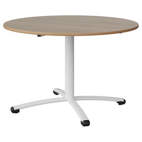 Table Malibu Ã˜ 120 T6 Pc Stra Alaisé Chêne 1146/blc 9016