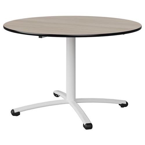 Table Malibu Ã˜ 120 T6 Pc Stra Antib Acacia/noir Blc 9016