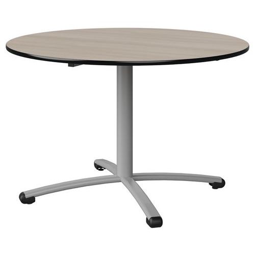 Table Malibu Ã˜ 120 T6 Pc Stra Antib Acacia/noir Gris 9006