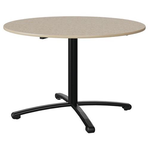 Table Malibu Ã˜ 120 T6 Pc St Isoson Beig 1460/beige Noir 9005