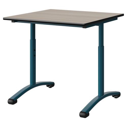 Table Malibu 80x80 T3/t6 Dl St Antib Acacia/noir Bleu 5025