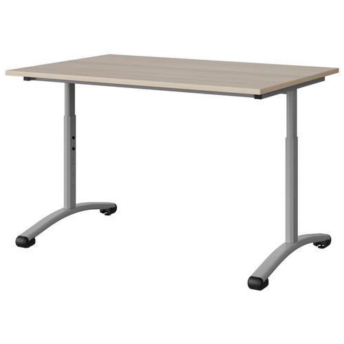 Table Malibu 120x80 T3/t6 Dl Str Abs Acacia/gris 9006