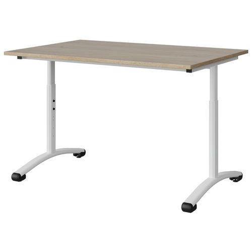 Table Malibu 120x80 T3/t6 Dl St Abs Chêne 1146/blc 9016