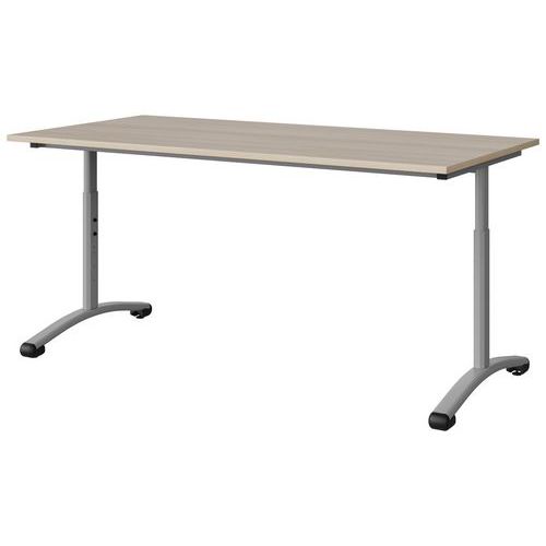 Table Malibu 160x80 T3/t6 Dl Str Abs Acacia/gris 9006