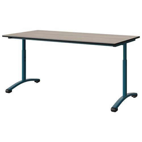 Table Malibu 160x80 T3/t6 Dl St Acacia/noir Bleu 5025